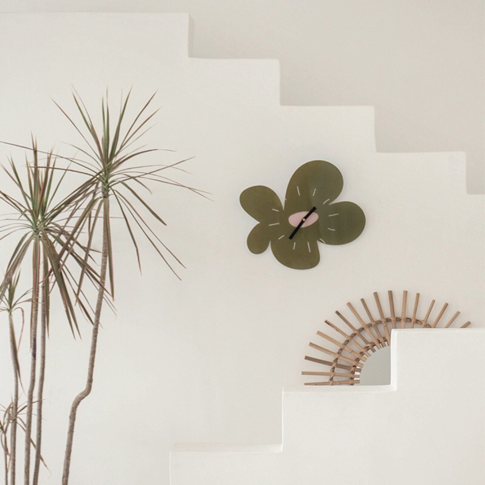 flower wall clock from Korea